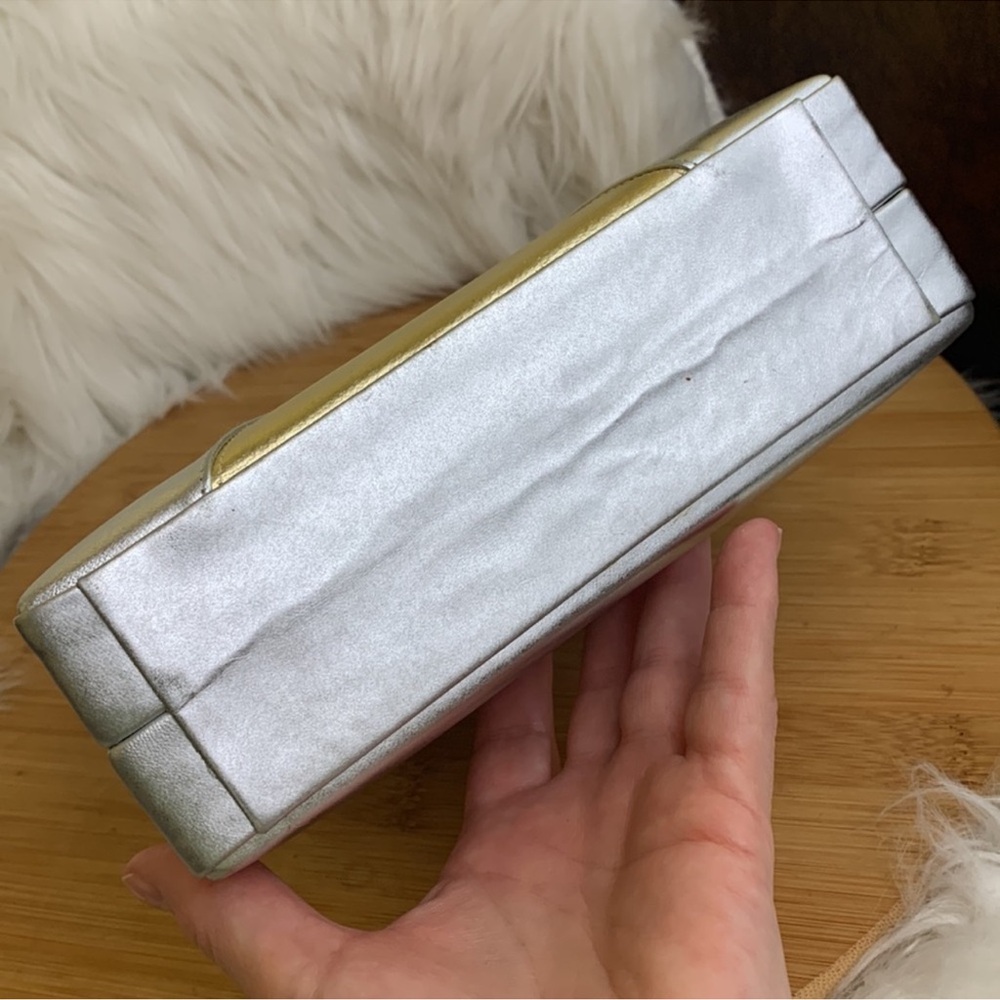 Vintage Barbara Bolan Metallic Ombre Geometric Shoulder Bag - Picture 11 of 16